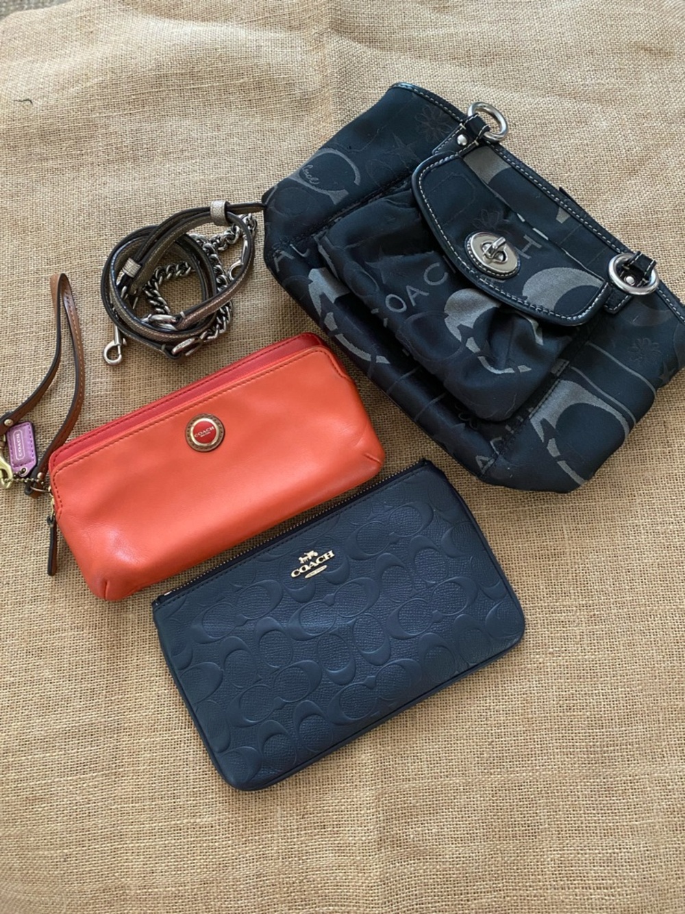 Coach Lot of 4 Items * in need of repair or cleaning